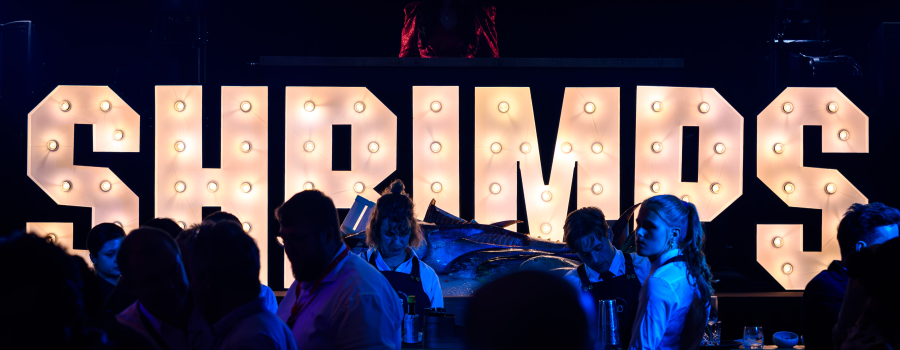 People at the conference dinner at the Global Shrimp Forum